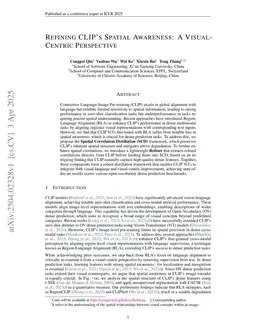 Refining CLIP's Spatial Awareness: A Visual-Centric Perspective