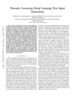 Towards Assessing Deep Learning Test Input Generators