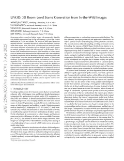 LPA3D: 3D Room-Level Scene Generation from In-the-Wild Images