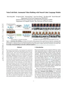 VoiceCraft-Dub: Automated Video Dubbing with Neural Codec Language Models