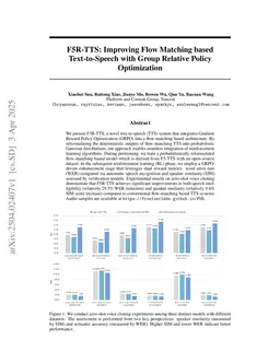 F5R-TTS: Improving Flow-Matching based Text-to-Speech with Group Relative Policy Optimization