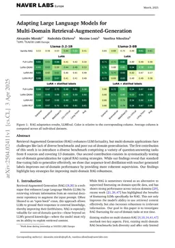 Adapting Large Language Models for Multi-Domain Retrieval-Augmented-Generation
