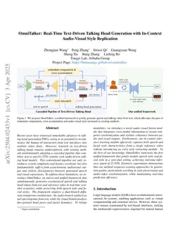 OmniTalker: One-shot Real-time Text-Driven Talking Audio-Video Generation With Multimodal Style Mimicking