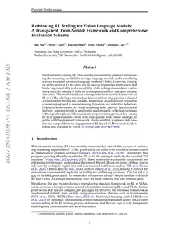 Rethinking RL Scaling for Vision Language Models: A Transparent, From-Scratch Framework and Comprehensive Evaluation Scheme