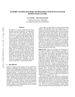 SymDQN: Symbolic Knowledge and Reasoning in Neural Network-based Reinforcement Learning