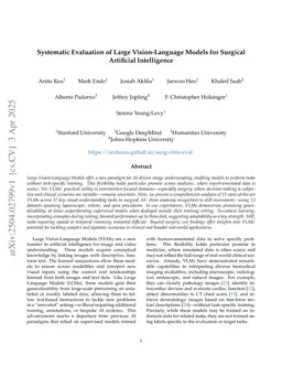 Systematic Evaluation of Large Vision-Language Models for Surgical Artificial Intelligence