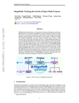 MegaMath: Pushing the Limits of Open Math Corpora