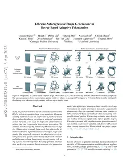 Efficient Autoregressive Shape Generation via Octree-Based Adaptive Tokenization