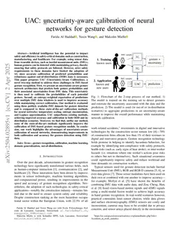 UAC: Uncertainty-Aware Calibration of Neural Networks for Gesture Detection