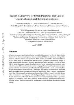 Scenario Discovery for Urban Planning: The Case of Green Urbanism and the Impact on Stress