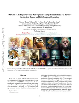 VARGPT-v1.1: Improve Visual Autoregressive Large Unified Model via Iterative Instruction Tuning and Reinforcement Learning