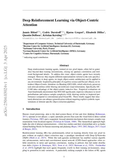 Deep Reinforcement Learning via Object-Centric Attention