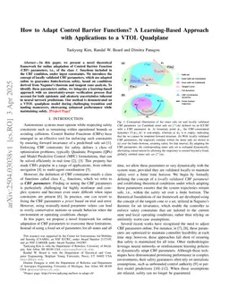 How to Adapt Control Barrier Functions? A Learning-Based Approach with Applications to a VTOL Quadplane