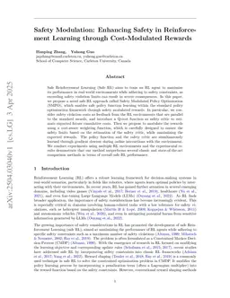 Safety Modulation: Enhancing Safety in Reinforcement Learning through Cost-Modulated Rewards