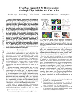 GraphSeg: Segmented 3D Representations via Graph Edge Addition and Contraction