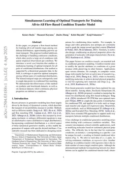 Pairwise Optimal Transports for Training All-to-All Flow-Based Condition Transfer Model