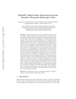 Endo3R: Unified Online Reconstruction from Dynamic Monocular Endoscopic Video