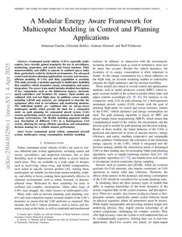 A Modular Energy Aware Framework for Multicopter Modeling in Control and Planning Applications