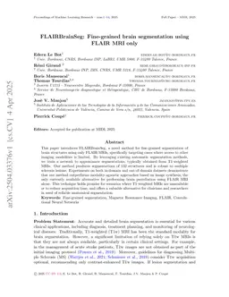 FLAIRBrainSeg: Fine-grained brain segmentation using FLAIR MRI only