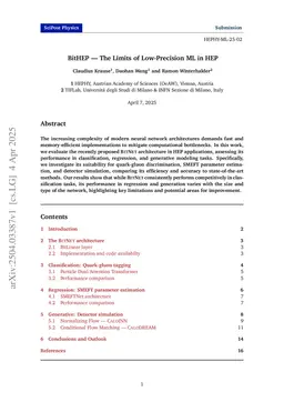 BitHEP -- The Limits of Low-Precision ML in HEP