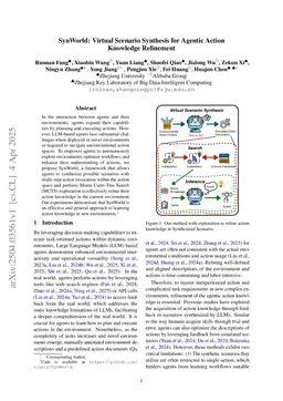 SynWorld: Virtual Scenario Synthesis for Agentic Action Knowledge Refinement