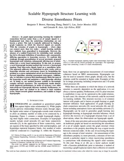 Scalable Hypergraph Structure Learning with Diverse Smoothness Priors