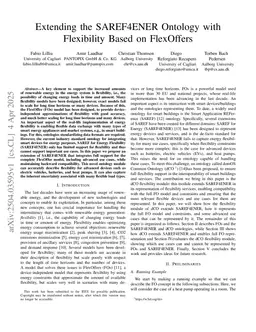 Extending the SAREF4ENER Ontology with Flexibility Based on FlexOffers