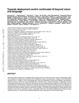 Towards deployment-centric multimodal AI beyond vision and language