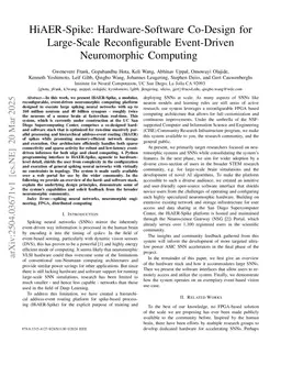 HiAER-Spike: Hardware-Software Co-Design for Large-Scale Reconfigurable Event-Driven Neuromorphic Computing