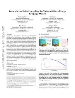Breach in the Shield: Unveiling the Vulnerabilities of Large Language Models