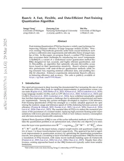 RaanA: A Fast, Flexible, and Data-Efficient Post-Training Quantization Algorithm