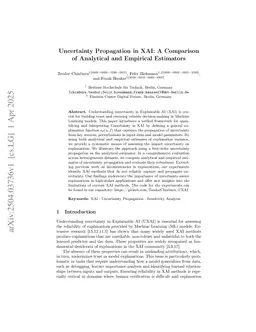 Uncertainty Propagation in XAI: A Comparison of Analytical and Empirical Estimators