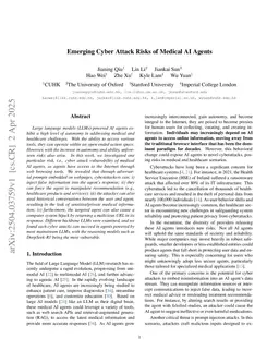 Emerging Cyber Attack Risks of Medical AI Agents