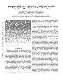 Augmentation of EEG and ECG Time Series for Deep Learning Applications: Integrating Changepoint Detection into the iAAFT Surrogates