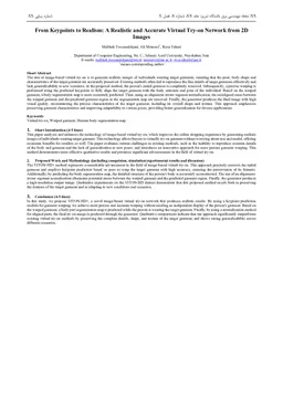 From Keypoints to Realism: A Realistic and Accurate Virtual Try-on Network from 2D Images