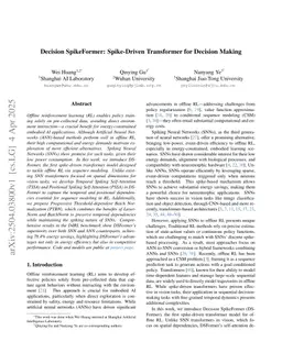 Decision SpikeFormer: Spike-Driven Transformer for Decision Making
