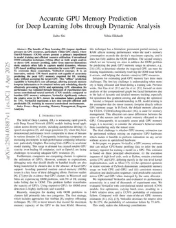 Accurate GPU Memory Prediction for Deep Learning Jobs through Dynamic Analysis