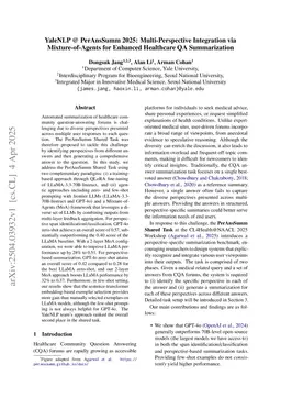 YaleNLP @ PerAnsSumm 2025: Multi-Perspective Integration via Mixture-of-Agents for Enhanced Healthcare QA Summarization