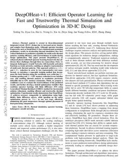DeepOHeat-v1: Efficient Operator Learning for Fast and Trustworthy Thermal Simulation and Optimization in 3D-IC Design