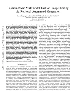 Fashion-RAG: Multimodal Fashion Image Editing via Retrieval-Augmented Generation