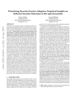Assumptions to Evidence: Evaluating Security Practices Adoption and Their Impact on Outcomes in the npm Ecosystem