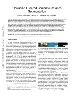 Occlusion-Ordered Semantic Instance Segmentation