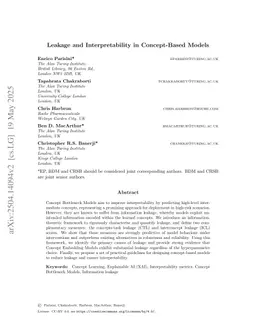 Leakage and Interpretability in Concept-Based Models
