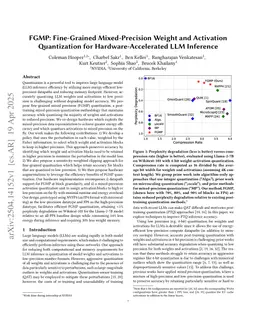 FGMP: Fine-Grained Mixed-Precision Weight and Activation Quantization for Hardware-Accelerated LLM Inference