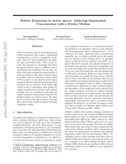Robust Estimation in metric spaces: Achieving Exponential Concentration with a Fréchet Median