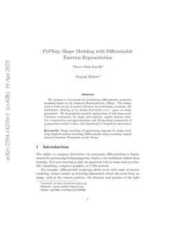 PyFRep: Shape Modeling with Differentiable Function Representation