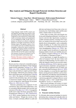 Bias Analysis and Mitigation through Protected Attribute Detection and Regard Classification