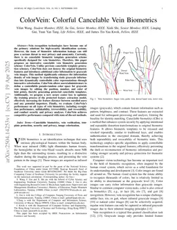 ColorVein: Colorful Cancelable Vein Biometrics