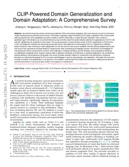 CLIP-Powered Domain Generalization and Domain Adaptation: A Comprehensive Survey