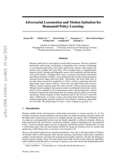 Adversarial Locomotion and Motion Imitation for Humanoid Policy Learning